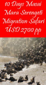 10 days wildebeest migration safari masai mara serengeti ngorongoro lake manyara